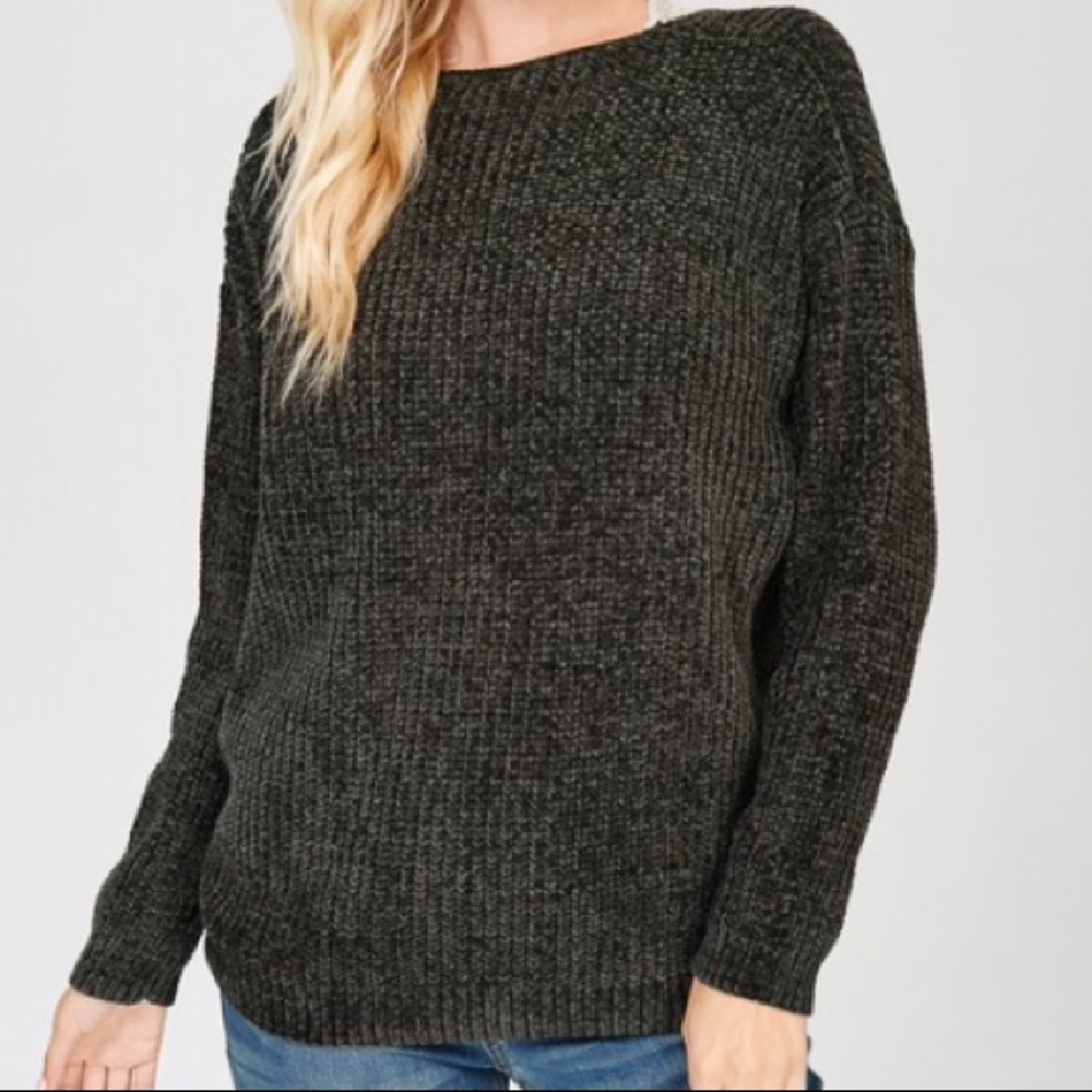 New Favorite Cozy Slouchy Knit Chenille Sweater - Picture 6 of 8